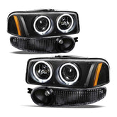 VehicleAid Projector Headlights For 2001-2006 GMC Yukon Denali